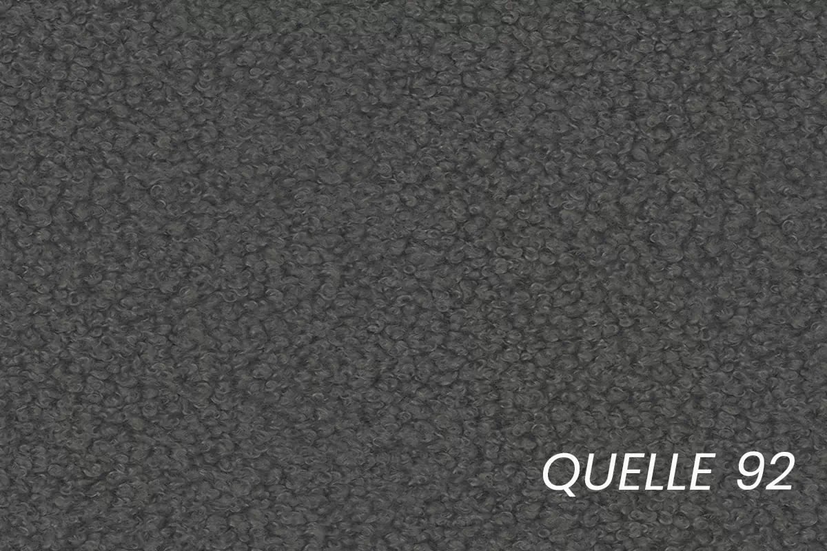 Manželská posteľ Nirello 180x200 s úložným priestorom - tmavosivé buklé Quelle 92 Posteľ čalúnená Nirello 180x200 S vnútorným úložným priestorom- Tmavý šedý bukla Quelle 92