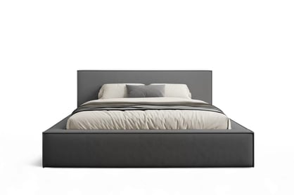 Čalouněná postel Nirello 180x200 s úložným prostorem - tmavě šedý samet Castel 93 Postel čalouněné Nirello 180x200 s úložným prostorem- tmavě šedá samet Castel 93