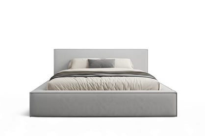 Čalouněná postel Nirello 180x200 s úložným prostorem - šedý samet Castel 80 Postel čalouněné Nirello 180x200 s úložným prostorem- šedá samet Castel 80