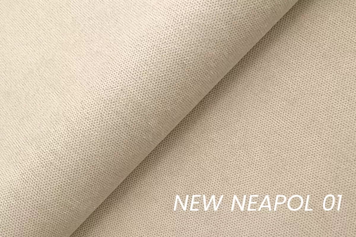 Posteľ čalúnená Oro 200x200 - Béžová plecionka New Neapol 1 Posteľ čalúnená Oro 200x200 - Béžová plecionka New Neapol 1