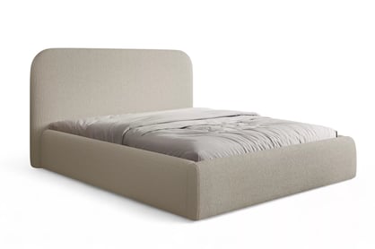 Čalúnená posteľ Rasel 160x200 s úložným priestorom - béžová buklé Quelle 05