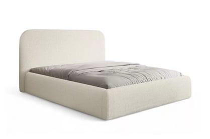 Manželská posteľ Rasel 160x200 s úložným priestorom - svetlobéžové buklé Quelle 02