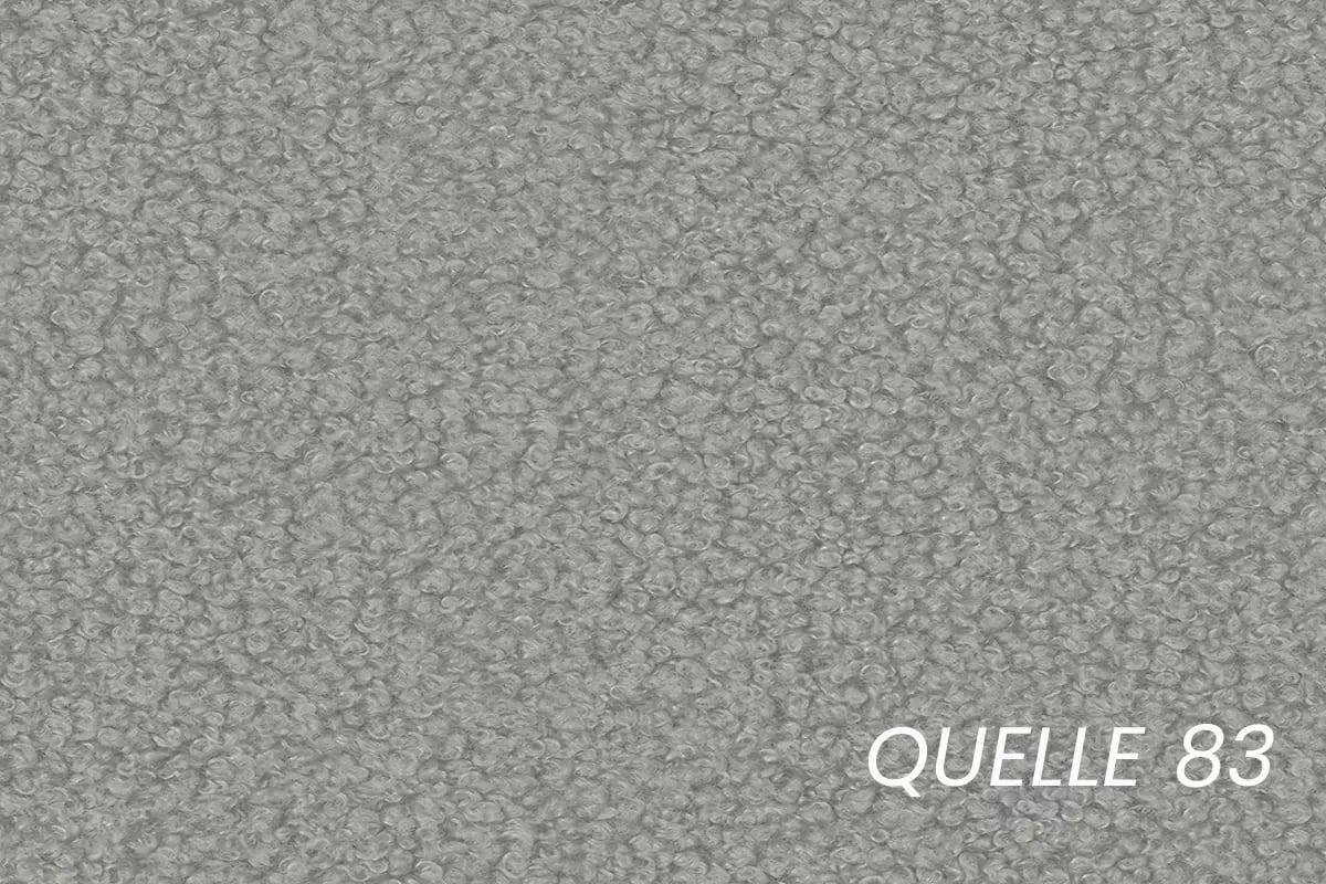 Manželská posteľ Rasel 180x200 s úložným priestorom - sivé buklé Quelle 83 Posteľ čalúnená Rasel 180x200 S vnútorným úložným priestorom- šedá bukla Quelle 83