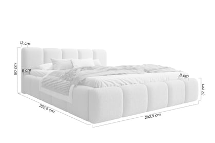 Postel čalouněné Tesia 180x200 s úložným prostorem- béžová bukla Quelle 05  Postel čalouněné Tesia 180x200 s úložným prostorem- béžová bukla Quelle 05 
