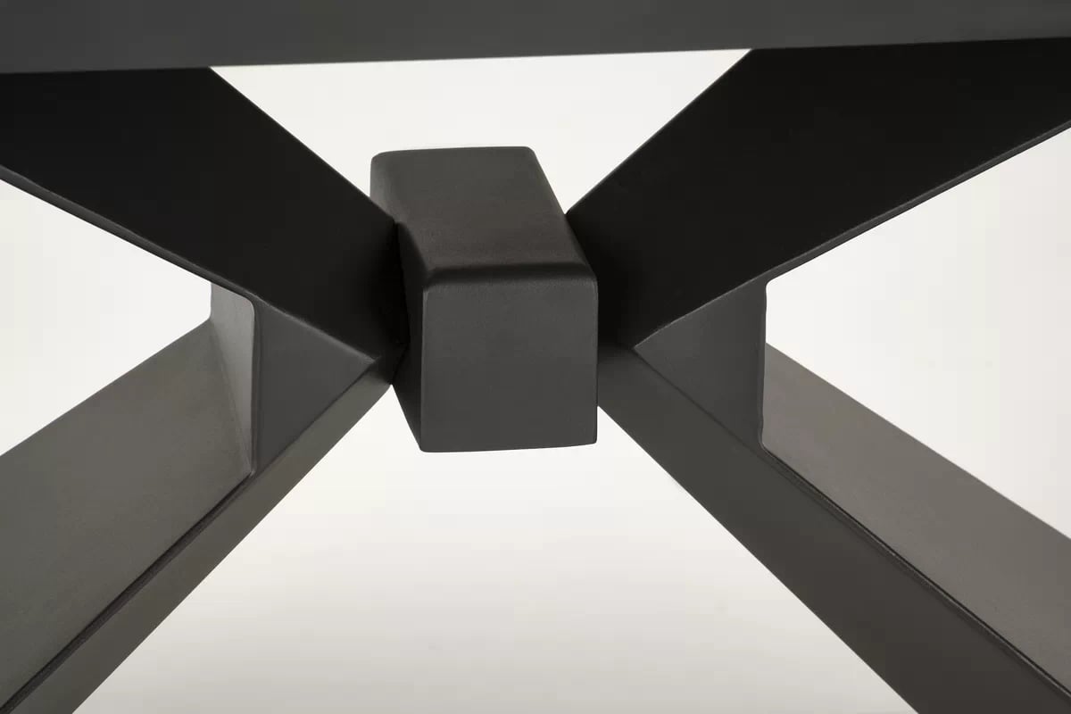 Rozkládací stůl Luciano 180x230x90 cm - modrý mramor / černá luciano Stůl rozkládací