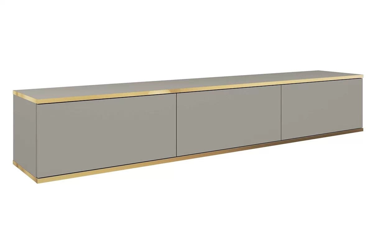 Závěsný TV stolek Lurona 175 cm - šedá závěsná Skříňka RTV Lurona 175 cm - šedý