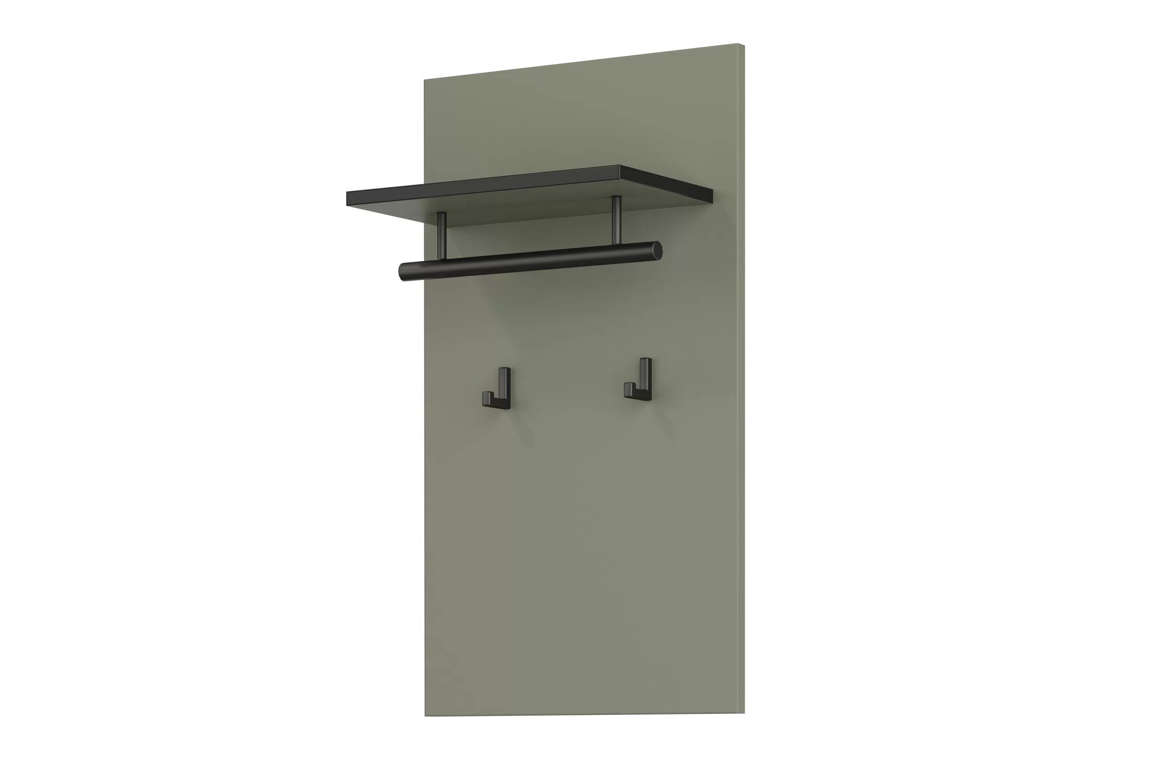 Nástěnný věšák Cross 40 cm - zelená / černá Zrcadlo Gramon 40 cm - zelená / černá