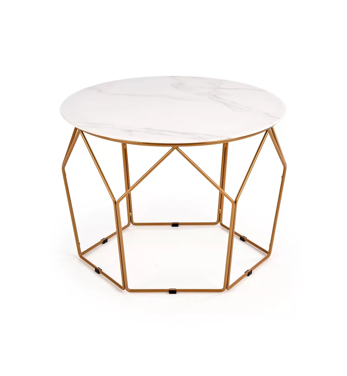 Konferenčný stolík MADISON - zlatá / mramor madison Konferenčný stolík zlaté / mramor
