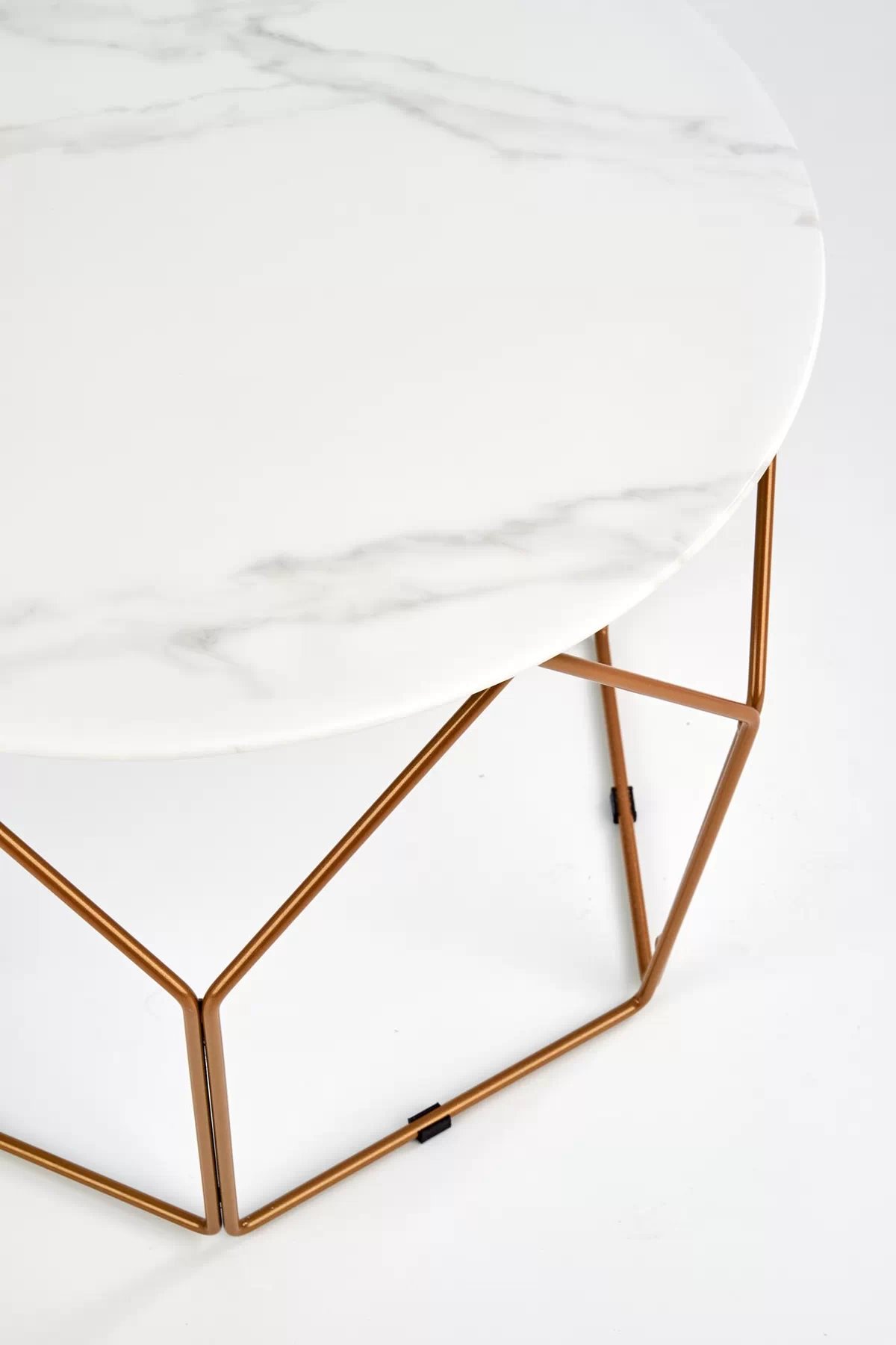 Konferenčný stolík MADISON - zlatá / mramor madison Konferenčný stolík zlaté / mramor