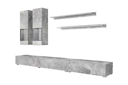 Obývací stěna Baros 10 - světlý beton