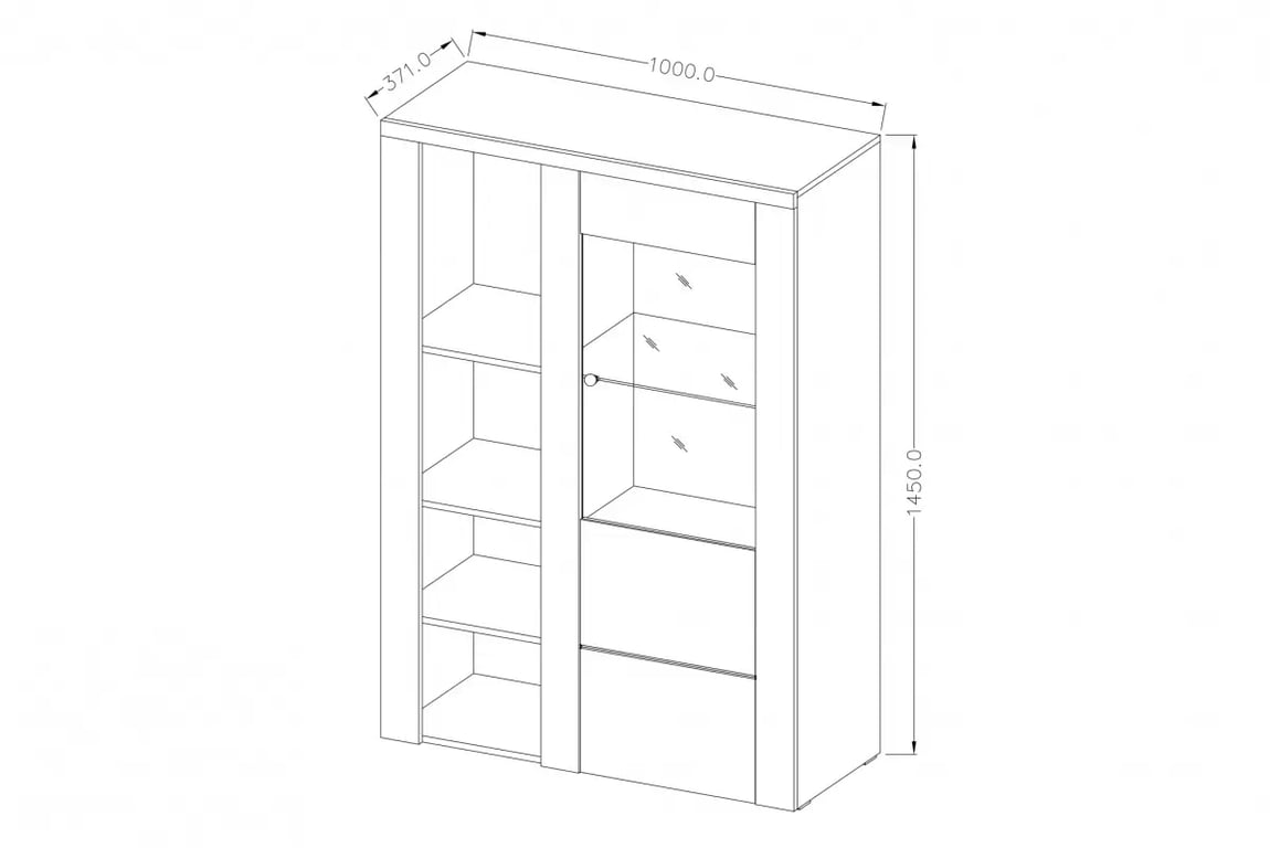 Obývací stěna Larona 10 - satin nussbaum / touchwood Obývací stěna pro obývacího pokoje Larona 10 - satin nussbaum / touchwood