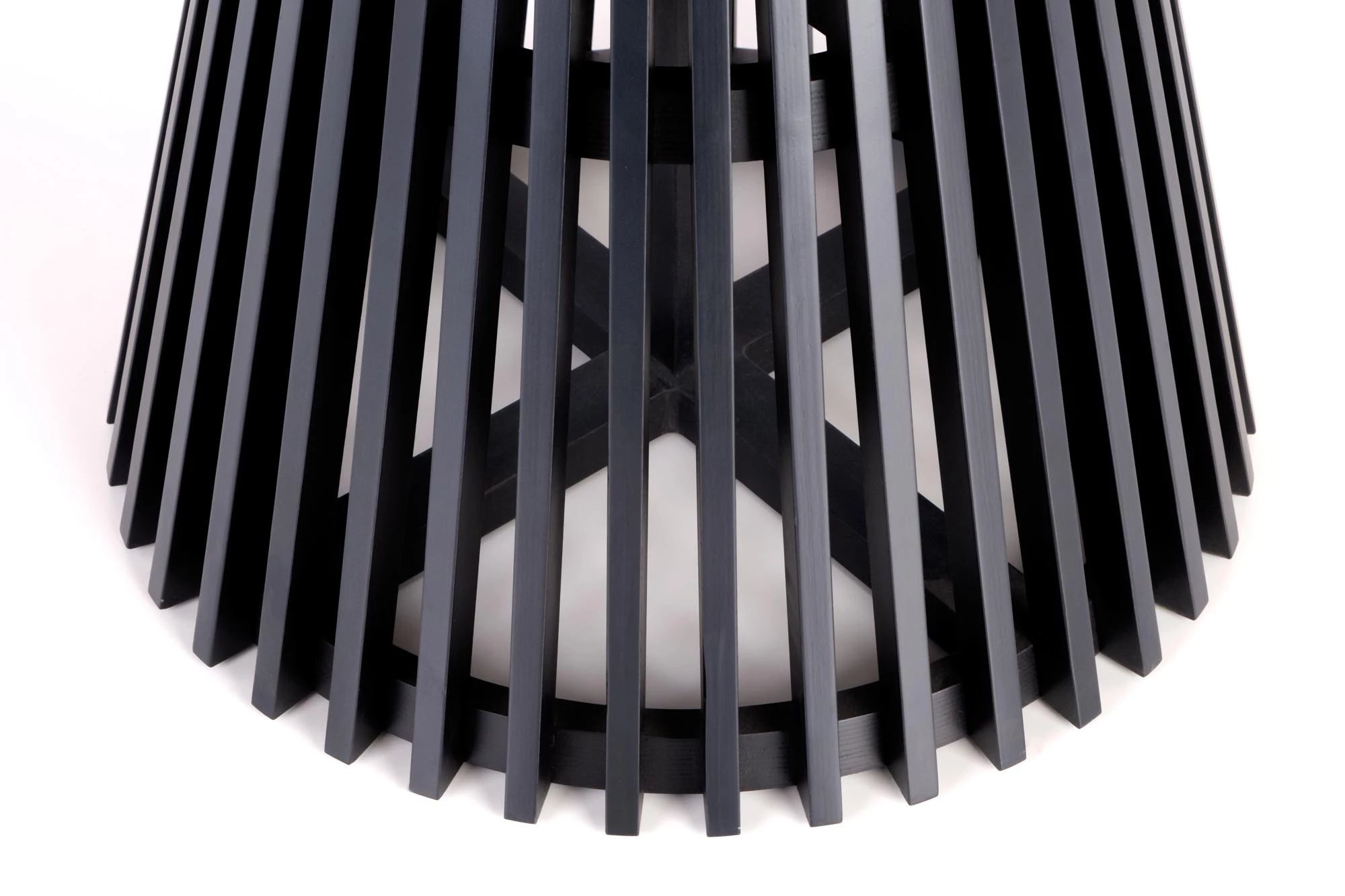 Kulatý stůl MIYAKI 120 cm - přírodní dub / černá miyaki stůl Deska - Dub přírodní, noga - Černý