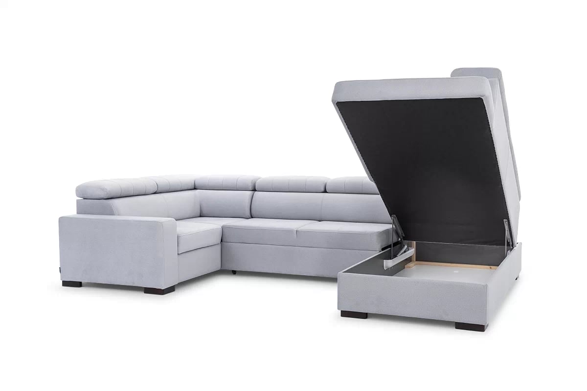 Rozkládací rohová sedací souprava Modeno U Rohová sedací souprava Modeno U s úložným prostorem na posciel 
