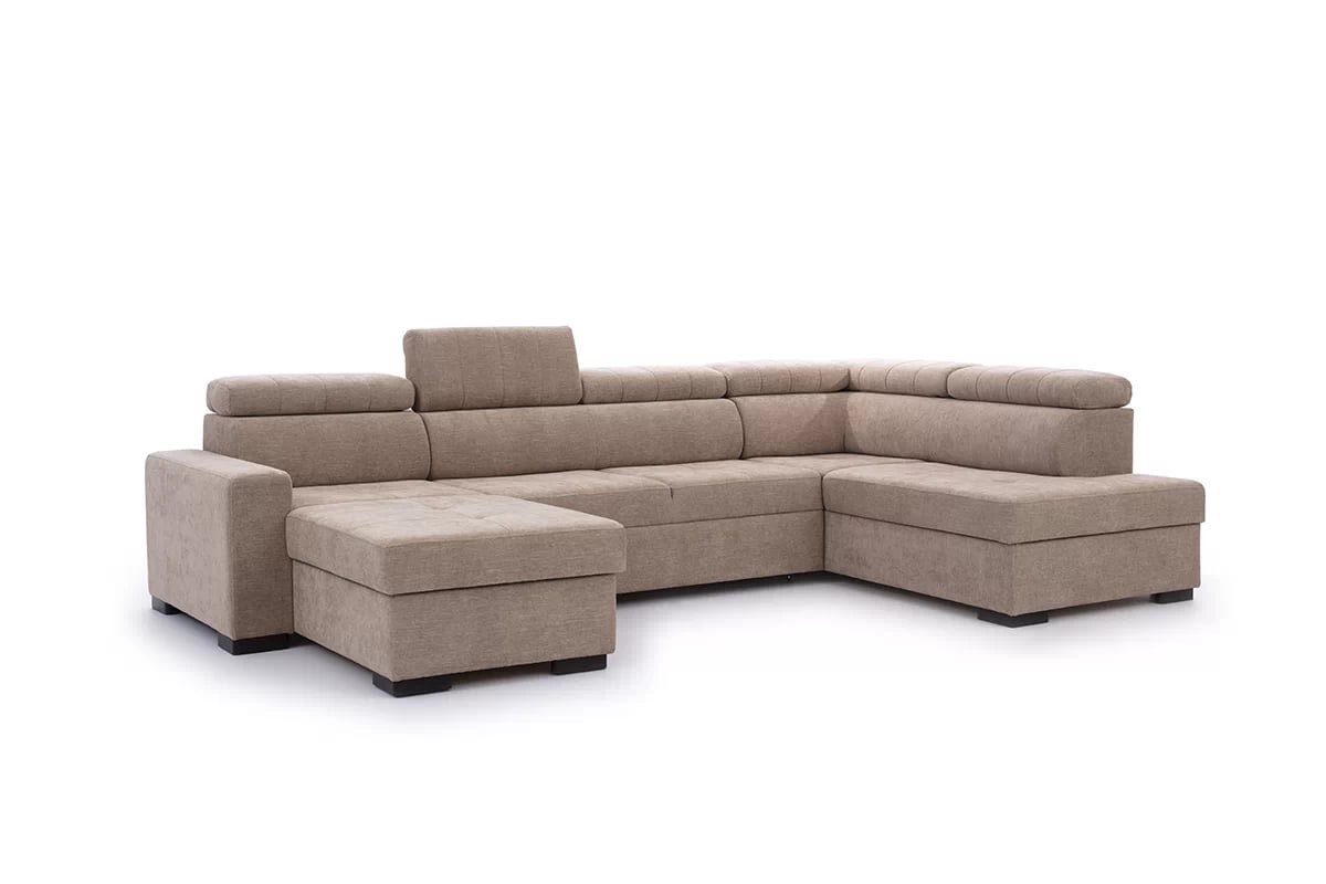 Rozkladacia rohová sedacia súprava Modeno U II Hnedý Rohová sedacia súprava Modeno U 