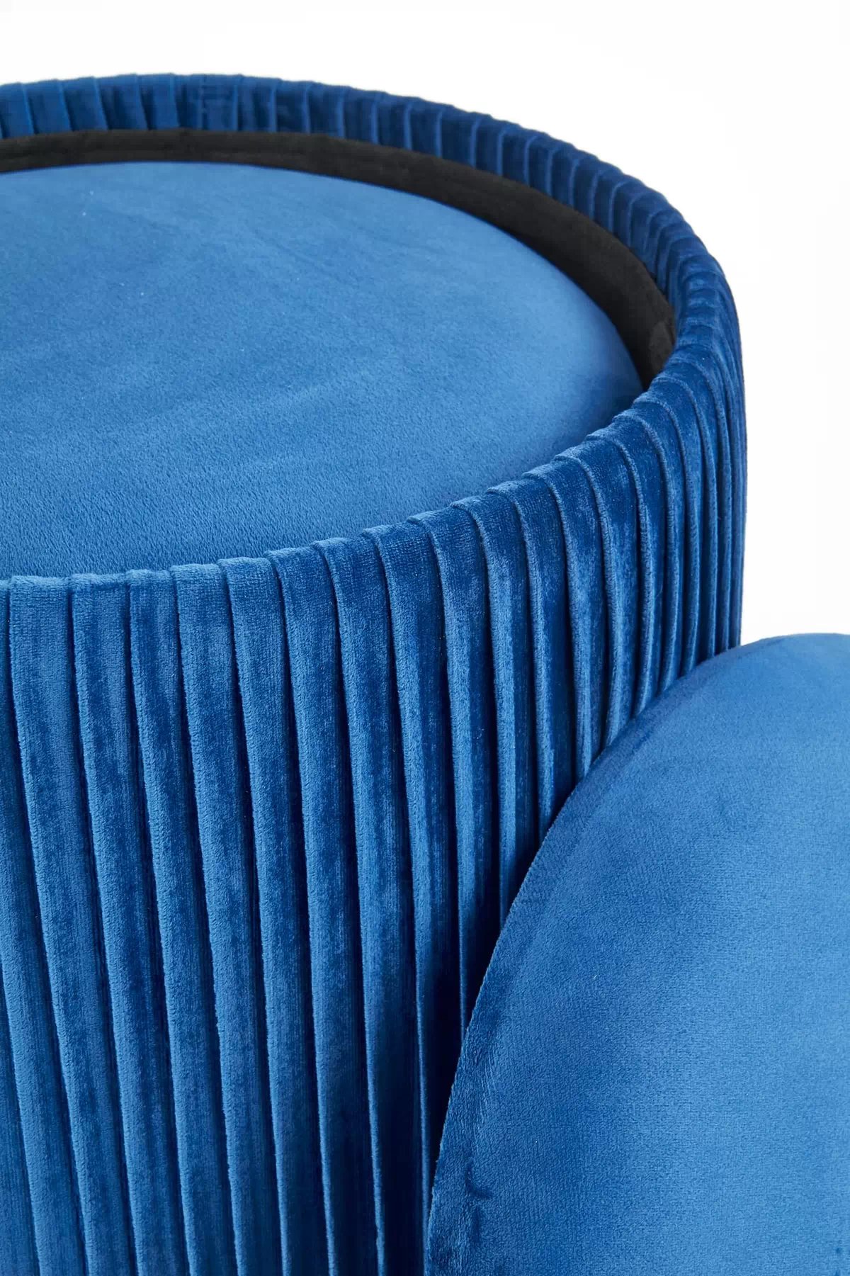 MONTY set taburetiek 2 ks, tmavomodrá monty Komplet 2 puf, námornícka modrá