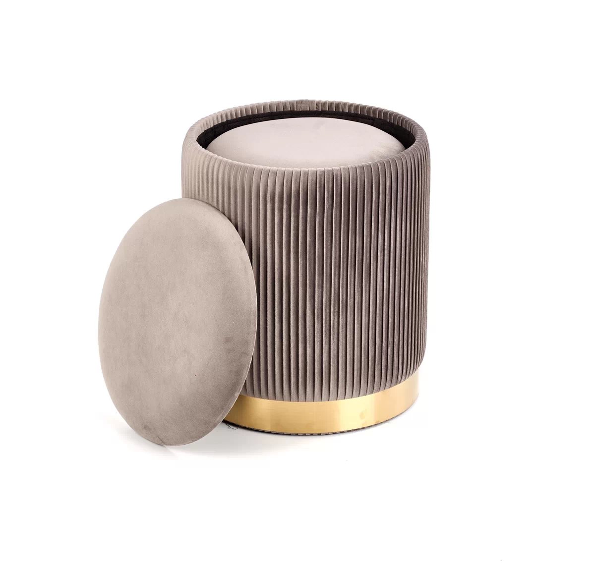 Sada taburetů Monty 2 ks - popelavá monty Komplet 2 puf, Popelový