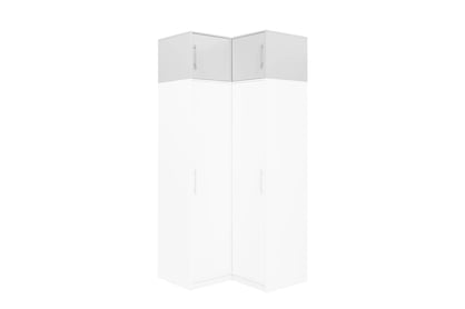 Lutori sarokruhásszekrény bővítés 109 cm - fehér Bővítés do ruhásszekrény naroznej Lutori 109 cm - biala
