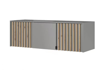 Suprapozabil pentru dulap Neria 155 cm - gri / stejar artisan