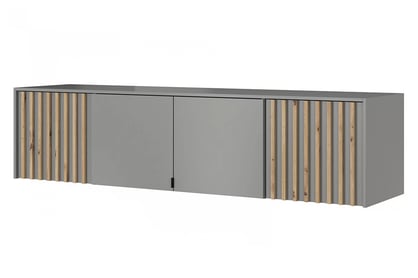 Suprapozabil pentru dulap Neria 206 cm - gri / stejar artisan