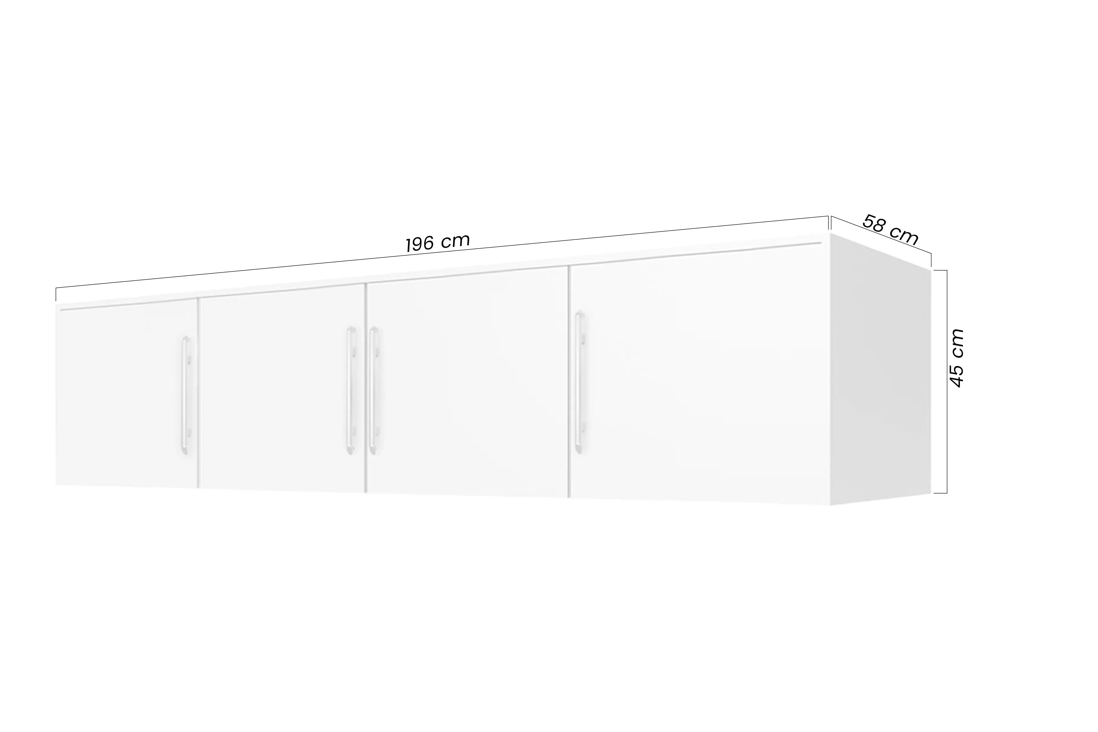 Nadstavec do skrine Bali 196 cm - dub sonoma Nadstavec Lutori 196 do Skrine - Dub sonoma