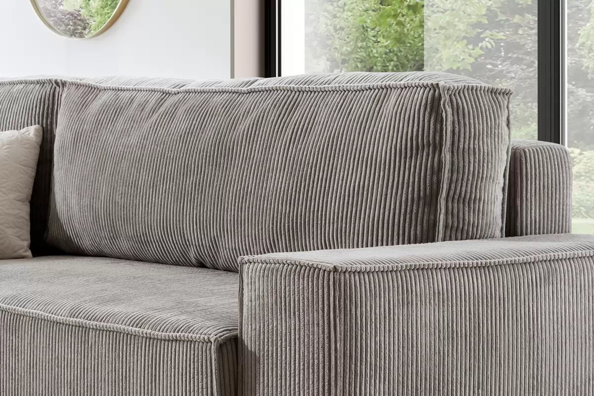 Rozkládací rohová sedací souprava Flabio L levá - béžová Lincoln 83 Rohová sedací souprava Flabio L polštáře