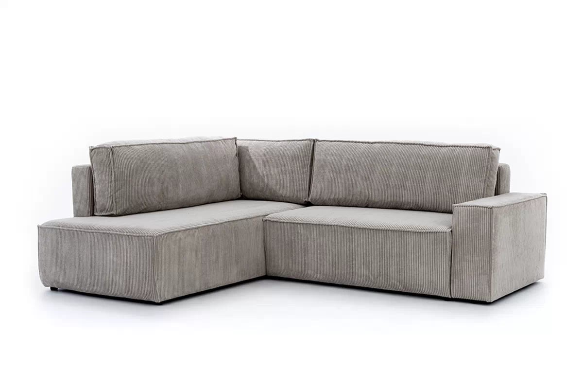 Rozkládací rohová sedací souprava Flabio L levá - béžová Lincoln 83 Rohová sedací souprava Flabio L