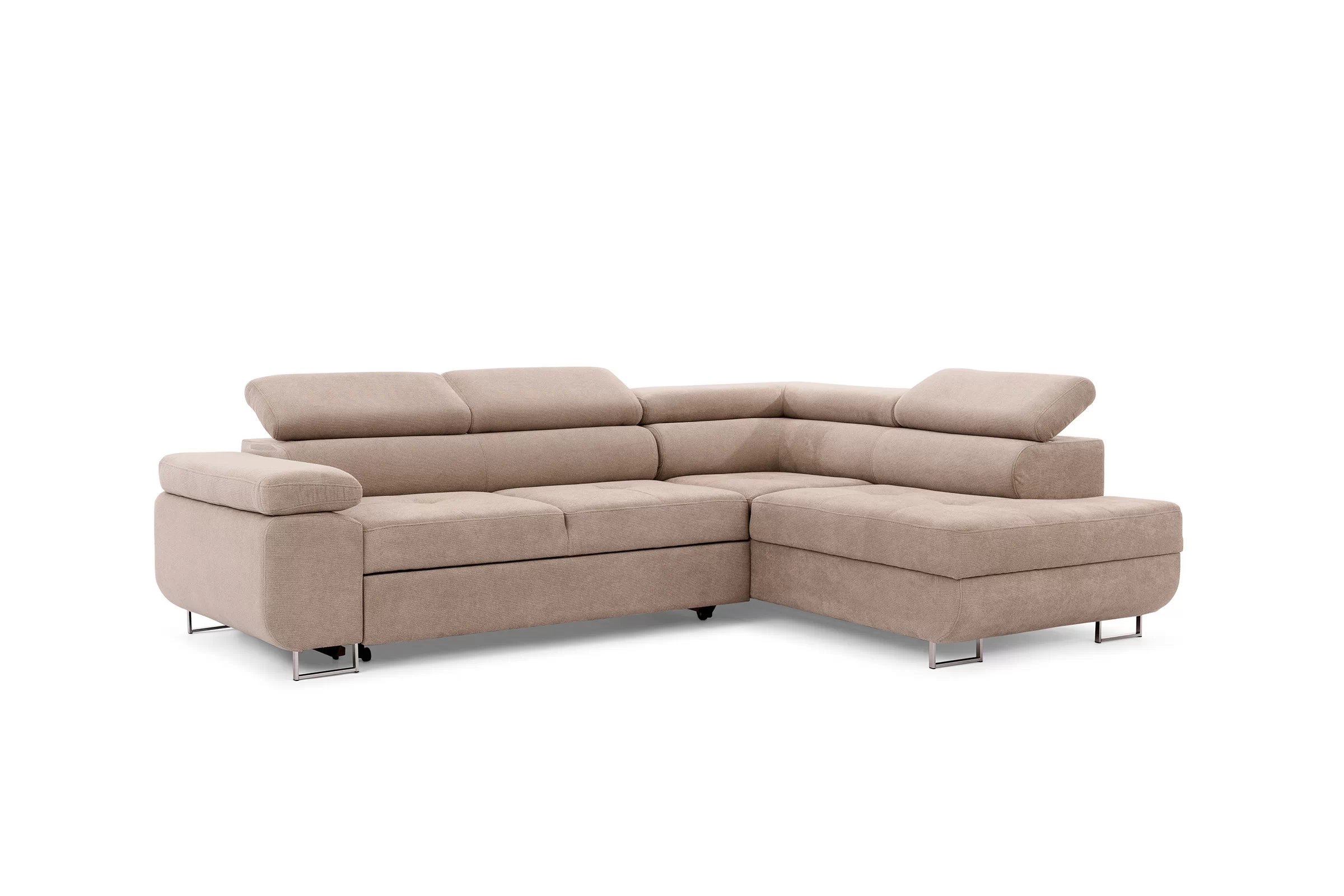 Rohová sedacia súprava Annabelle L - chrómové nožičky Rohová sedacia súprava Annabelle L s funkciou spánku - nožičky chromowane 