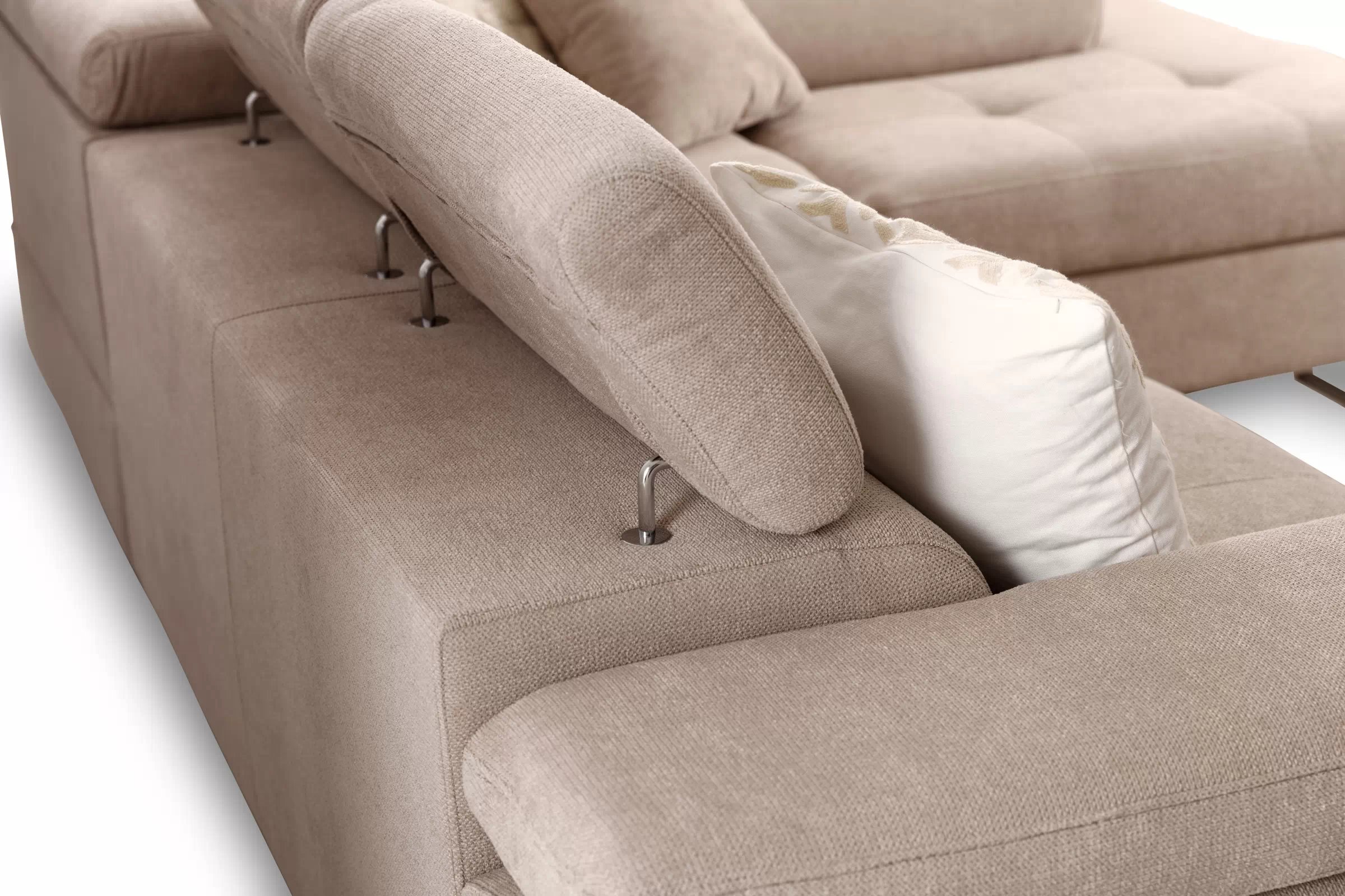 Rohová sedacia súprava Annabelle L - chrómové nožičky Rohová sedacia súprava Annabelle L s funkciou spánku - nožičky chromowane 