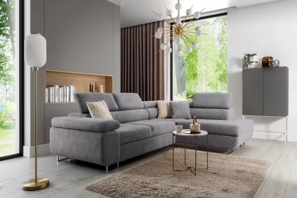 Colțar extensibil Annabelle L dreapta - gri Vogue 14 / picioare cromate