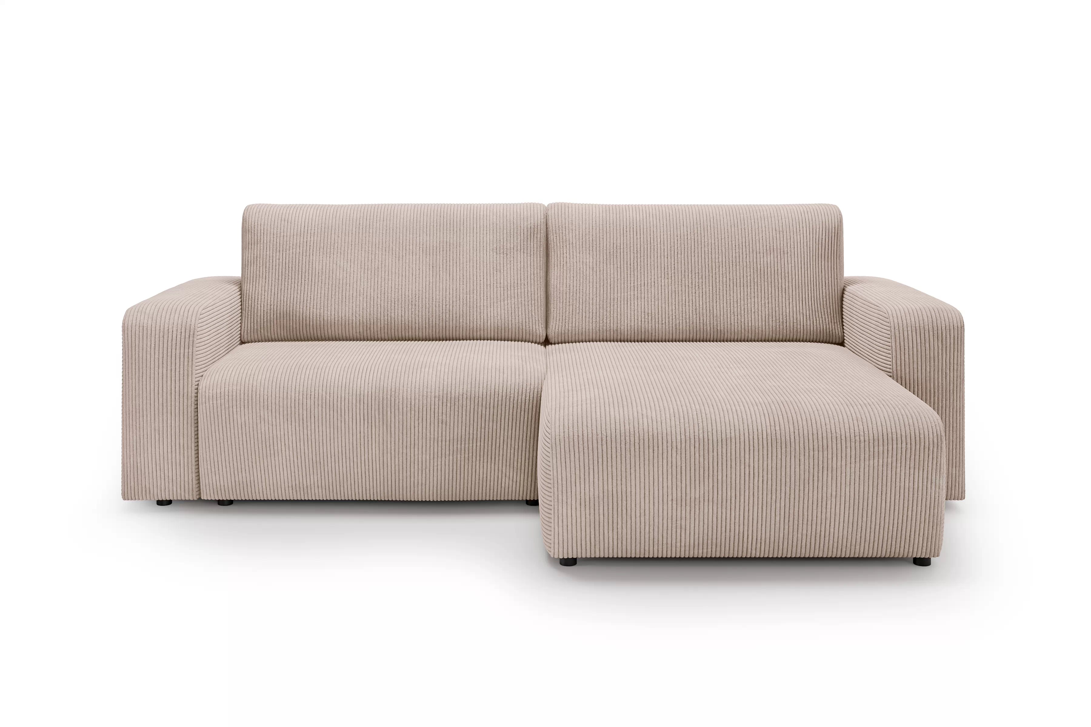 Rozkládací rohová sedací souprava Avia L - béžová Anafi 22 Rohová sedací souprava Avia L rozkládací uniwersalny prawo/levá - béžová manšestr Anafi 22