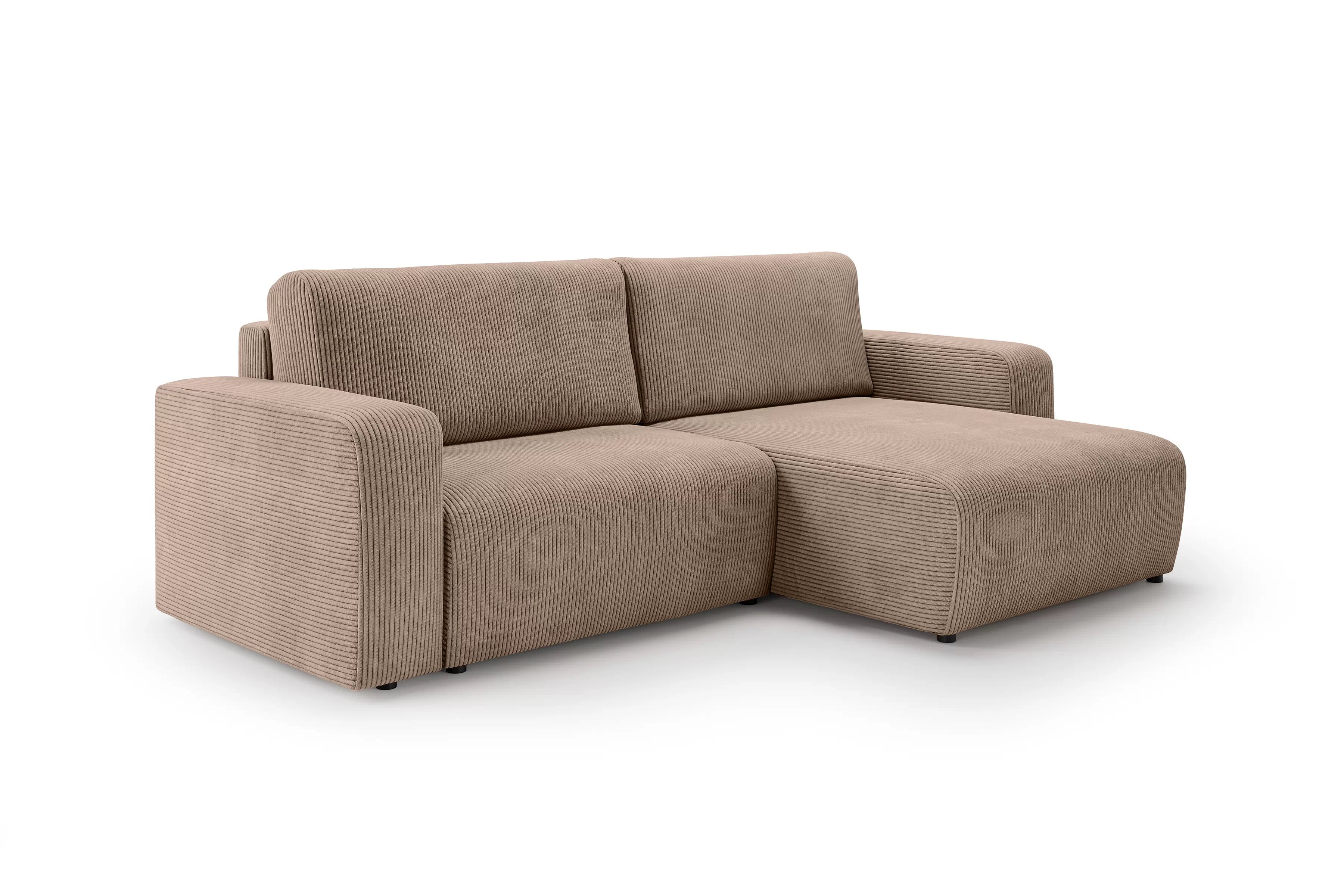 Rozkládací rohová sedací souprava Avia L - hnědá Lincoln 17 Rohová sedací souprava Avia L rozkládací uniwersalny prawo/levá - hnědá manšestr Lincoln 17 