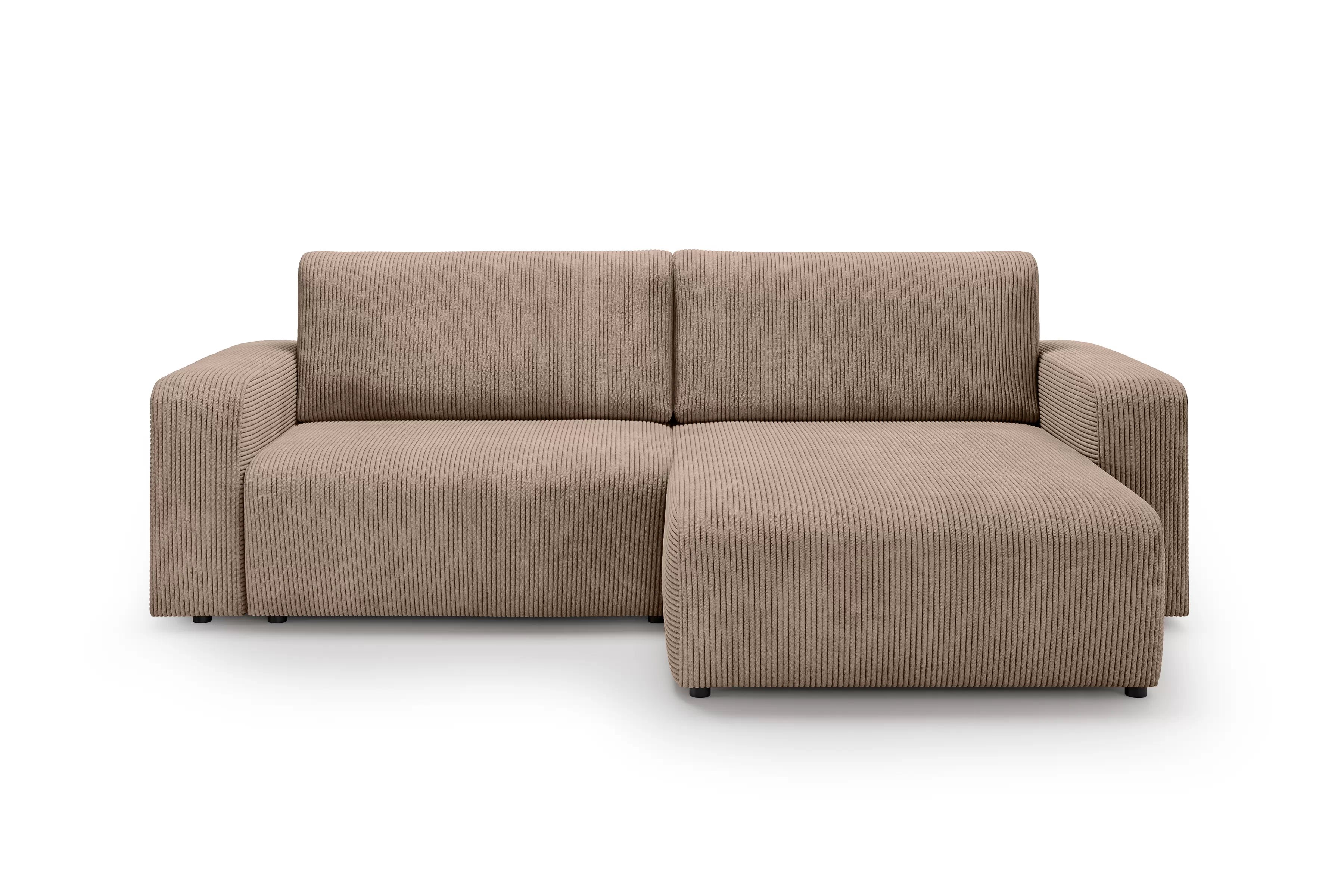 Rozkládací rohová sedací souprava Avia L - hnědá Lincoln 17 Rohová sedací souprava Avia L rozkládací uniwersalny prawo/levá - hnědá manšestr Lincoln 17 