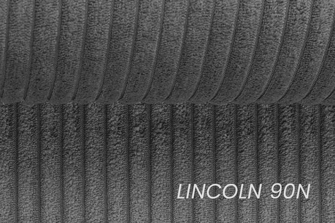 Rohová rozkládací sedací souprava Avia L - šedý manšestr Lincoln 90 Rohová sedací souprava Avia L rozkládací uniwersalny prawo/levá - šedá manšestr Lincoln 90