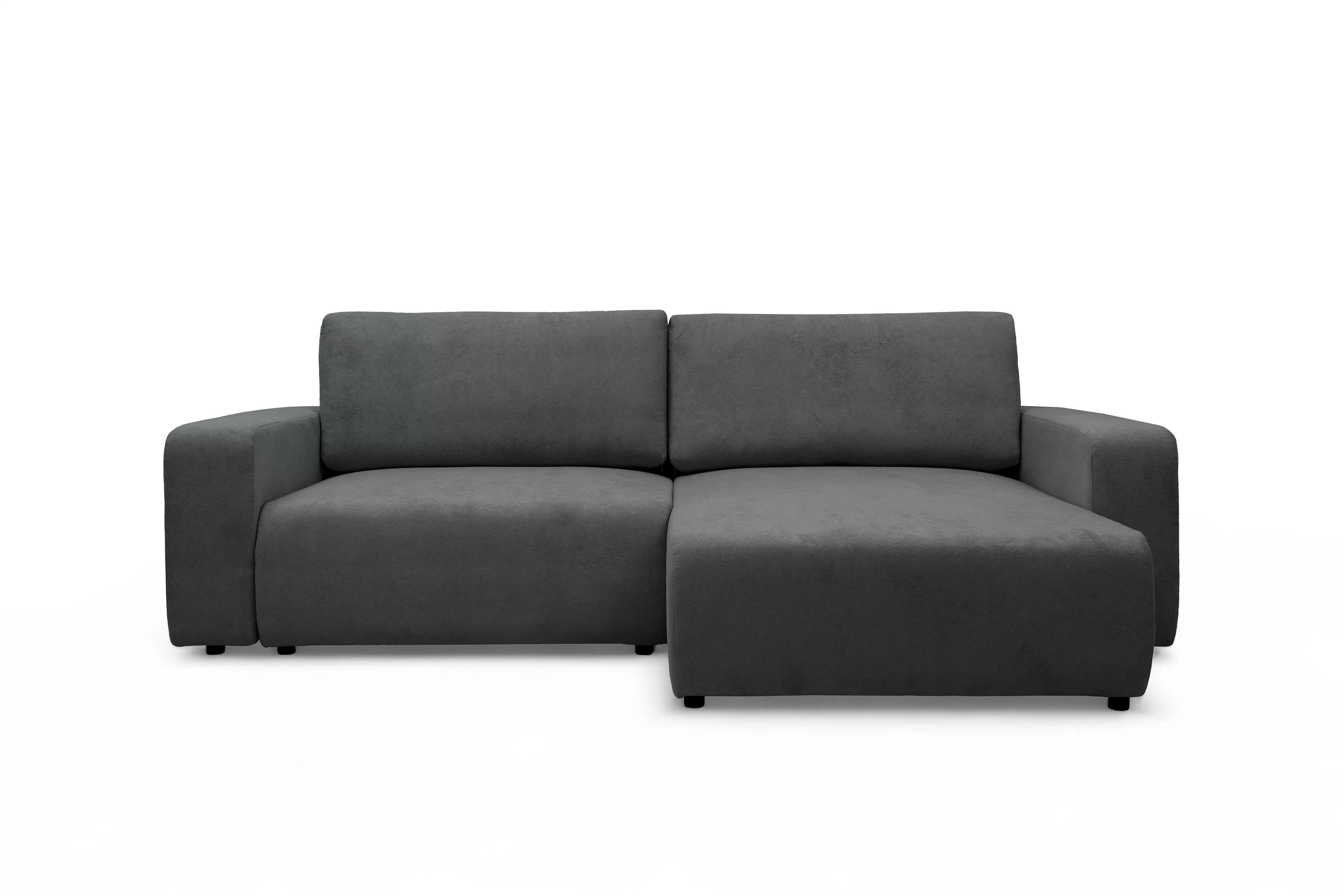 Rozkládací sedací souprava Avia L - grafitová Gerra 120 Rohová sedací souprava Avia Maxi rozkládací uniwersalny prawo/levá - grafitová boucle Gerra 120