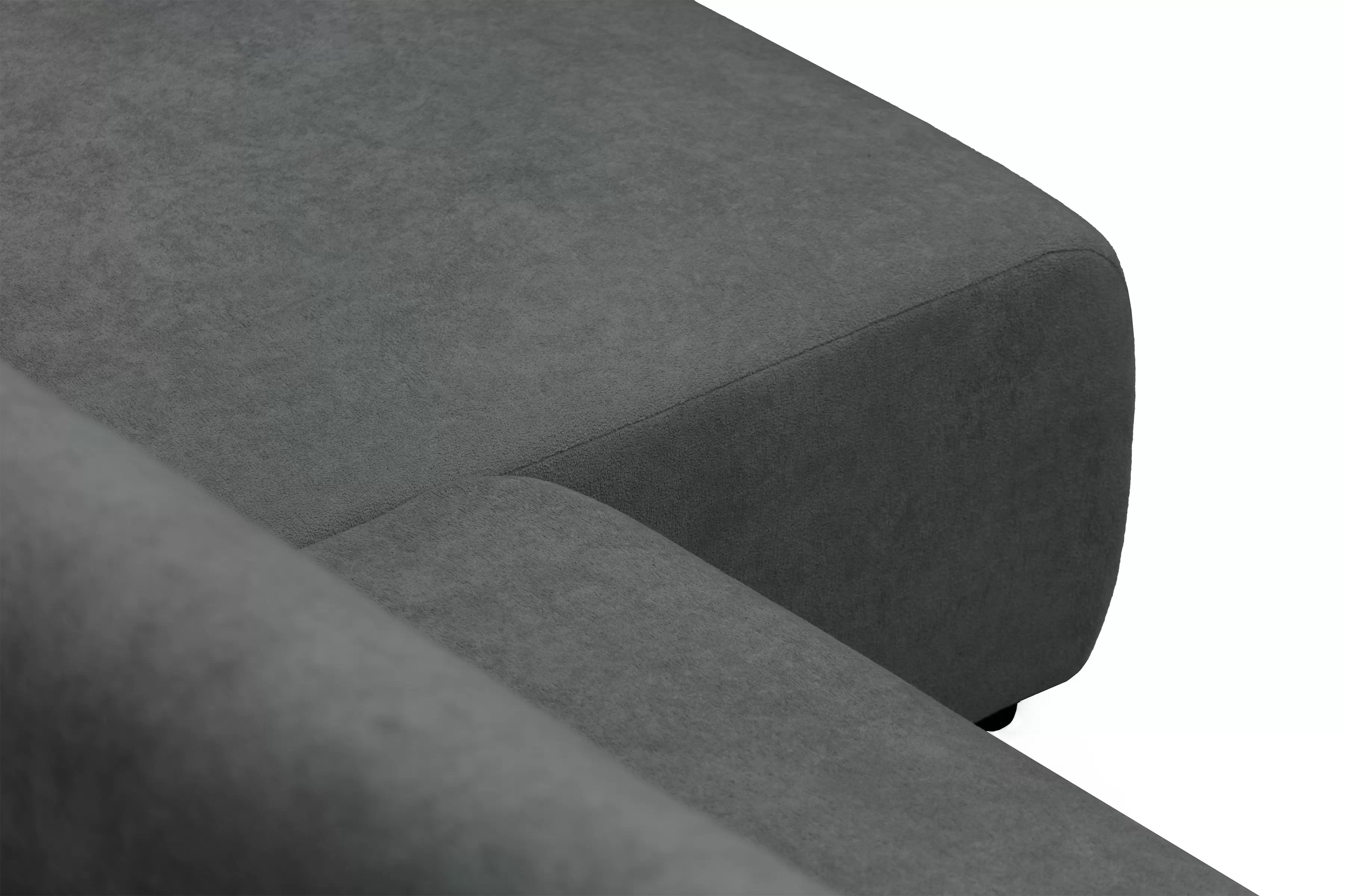 Rozkládací sedací souprava Avia L - grafitová Gerra 120 Rohová sedací souprava Avia Maxi rozkládací uniwersalny prawo/levá - grafitová boucle Gerra 120