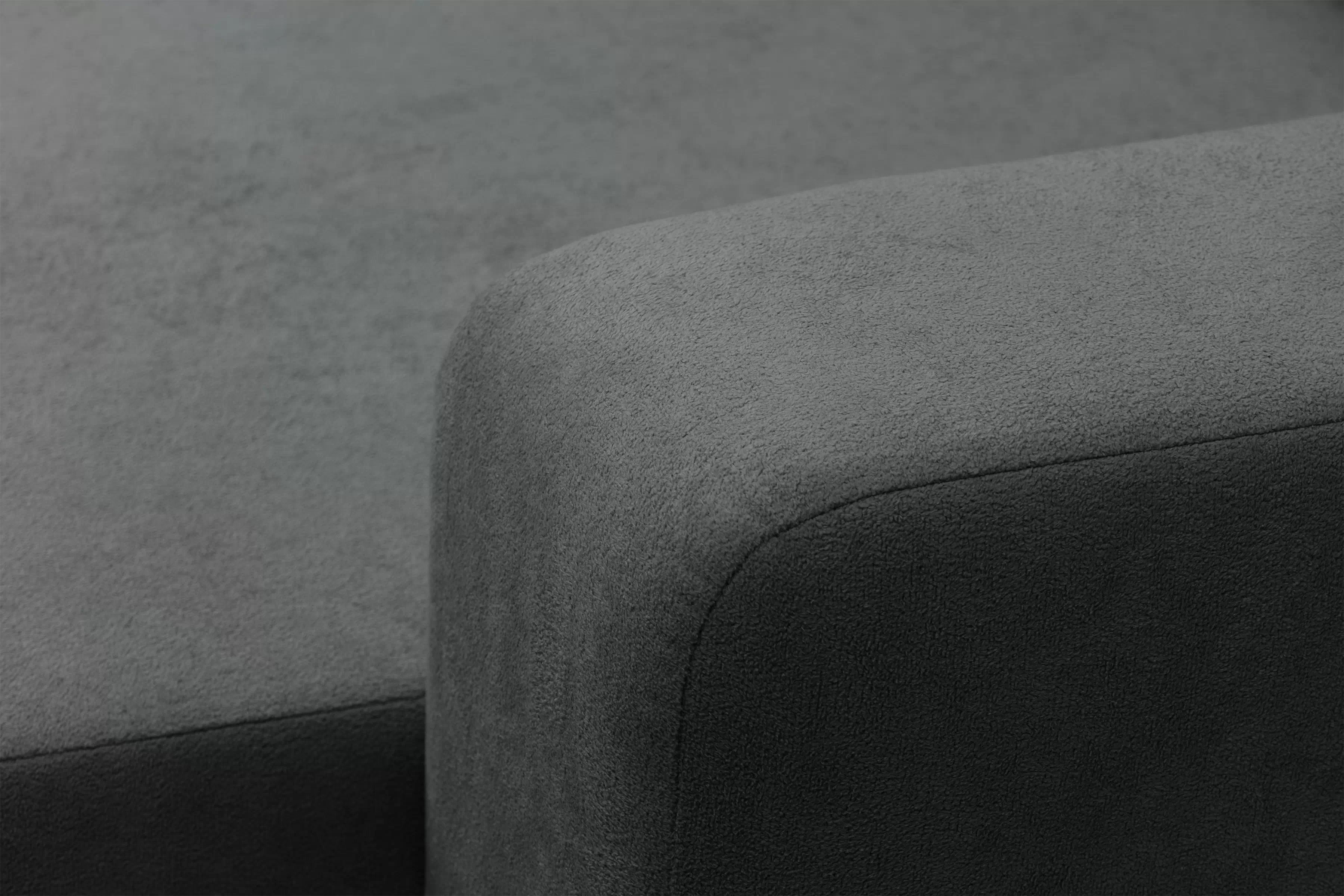 Rozkládací sedací souprava Avia L - grafitová Gerra 120 Rohová sedací souprava Avia Maxi rozkládací uniwersalny prawo/levá - grafitová boucle Gerra 120