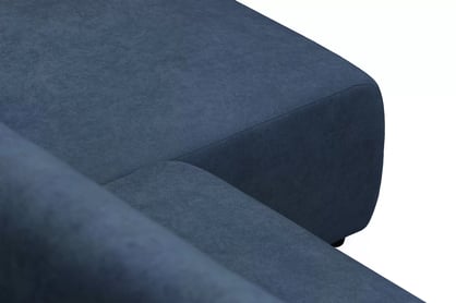 Rohová rozkládací sedací souprava Avia L - tmavě modrá bouclé Gerra 125 Rohová sedací souprava Avia Maxi rozkládací uniwersalny prawo/levá - tmavě modrá boucle Gerra 125