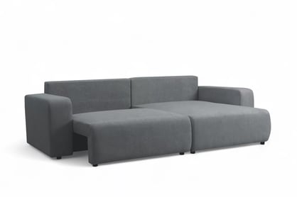 Rohová rozkládací sedací souprava Avia L - šedá bouclé Gerra 70 Rohová sedací souprava Avia Maxi rozkládací uniwersalny prawo/levá - šedá boucle Gerra 70