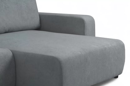 Rohová rozkládací sedací souprava Avia L - šedá bouclé Gerra 70 Rohová sedací souprava Avia Maxi rozkládací uniwersalny prawo/levá - šedá boucle Gerra 70