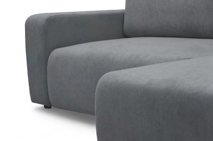 Rohová rozkládací sedací souprava Avia L - šedá bouclé Gerra 70 Rohová sedací souprava Avia Maxi rozkládací uniwersalny prawo/levá - šedá boucle Gerra 70