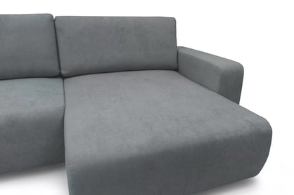Rohová rozkládací sedací souprava Avia L - šedá bouclé Gerra 70 Rohová sedací souprava Avia Maxi rozkládací uniwersalny prawo/levá - šedá boucle Gerra 70