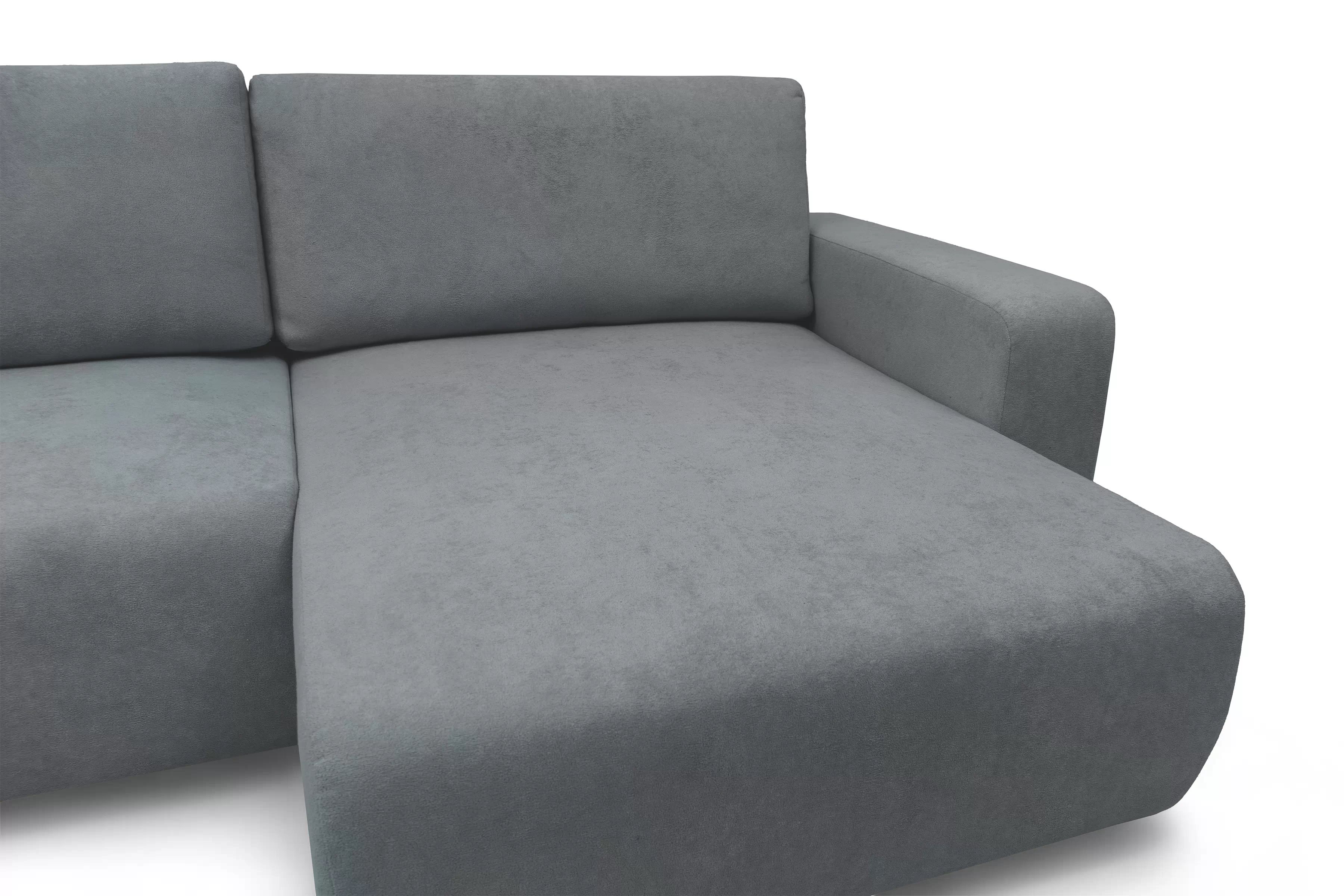 Rozkládací rohová sedací souprava Avia L - šedá Gerra 70 Rohová sedací souprava Avia Maxi rozkládací uniwersalny prawo/levá - šedá boucle Gerra 70