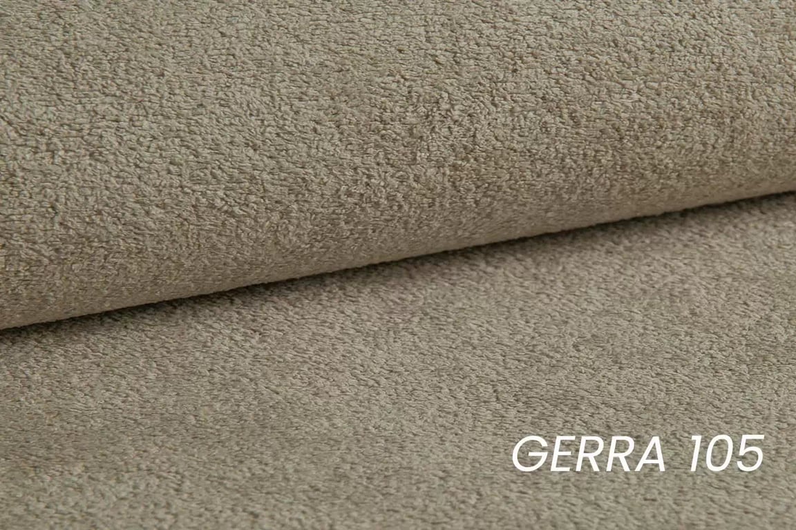 Rozkládací rohová sedací souprava Avia Mini univerzální - béžová bouclé Gerra 105 Rohová sedací souprava Avia Mini rozkládací uniwersalny prawo/levá - béžová boucle Gerra 105