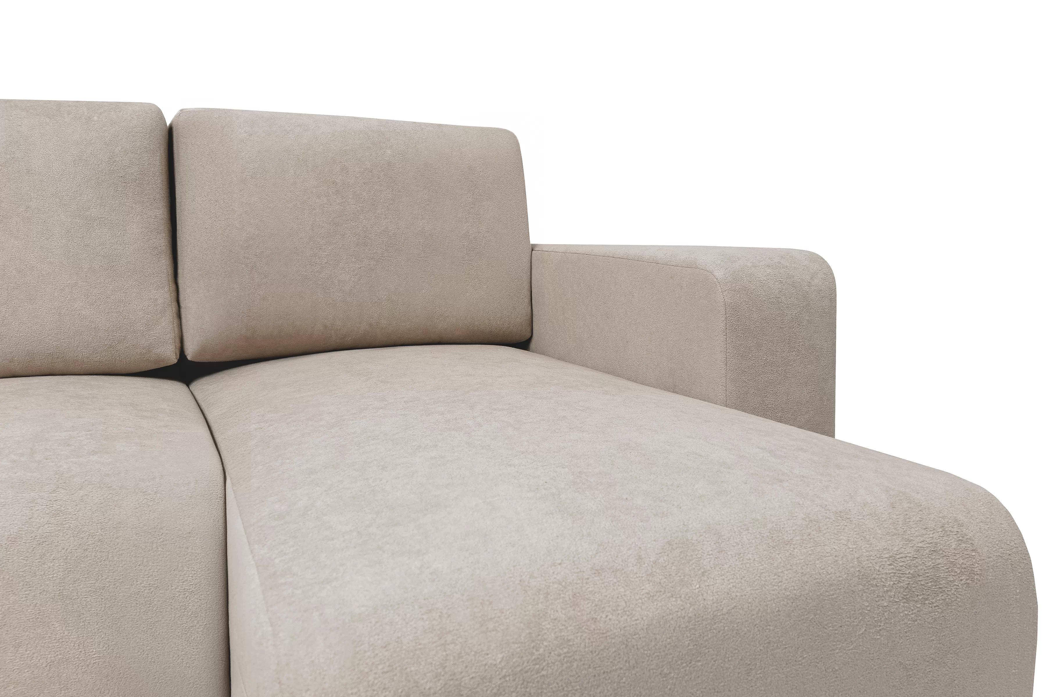 Rozkládací rohová sedací souprava Avia Mini - béžová Gerra 105 Rohová sedací souprava Avia Mini rozkládací uniwersalny prawo/levá - béžová boucle Gerra 105