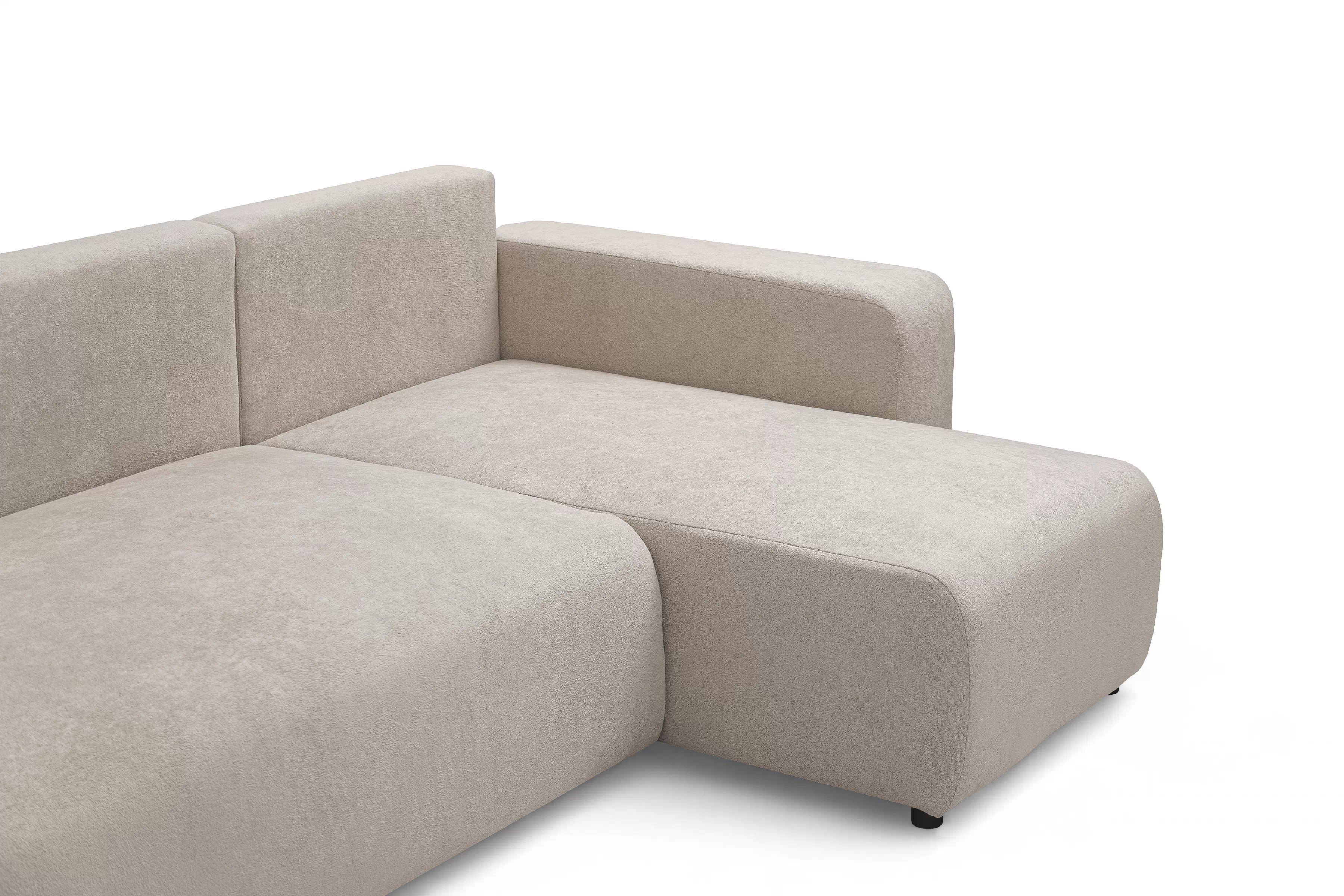 Rozkládací rohová sedací souprava Avia Mini - béžová Gerra 105 Rohová sedací souprava Avia Mini rozkládací uniwersalny prawo/levá - béžová boucle Gerra 105