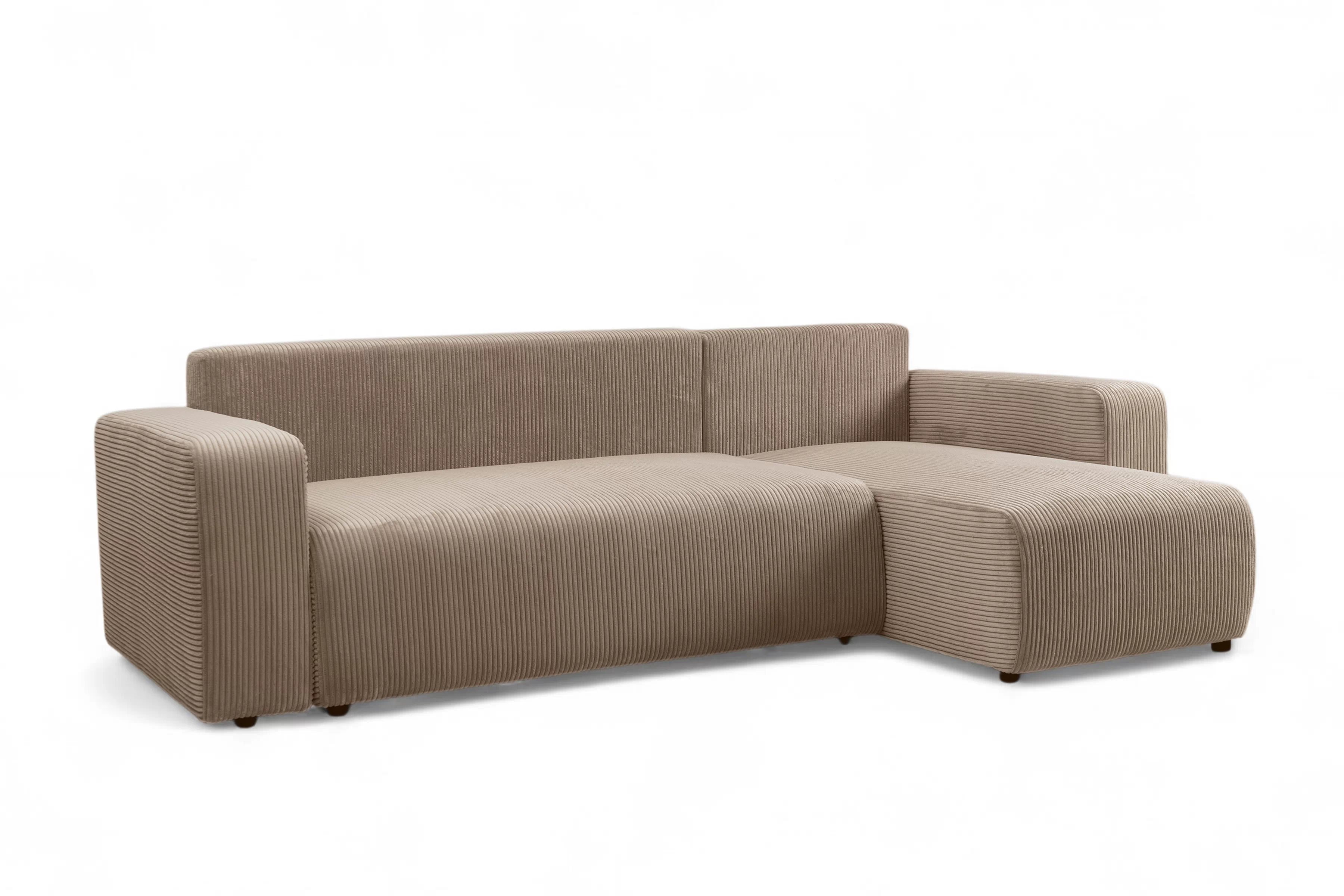 Rozkládací rohová sedací souprava Avia Mini - hnědá Lincoln 17 Rohová sedací souprava Avia Mini rozkládací uniwersalny prawo/levá - hnědá manšestr Lincoln 17