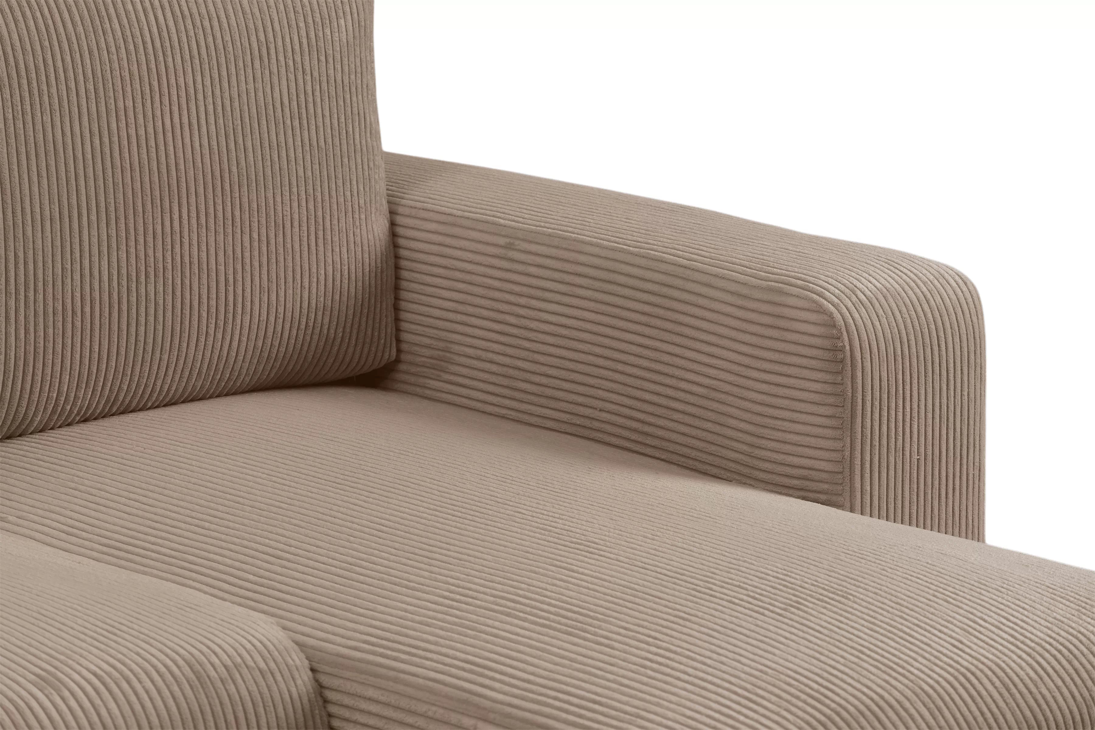 Rozkládací rohová sedací souprava Avia Mini - hnědá Lincoln 17 Rohová sedací souprava Avia Mini rozkládací uniwersalny prawo/levá - hnědá manšestr Lincoln 17