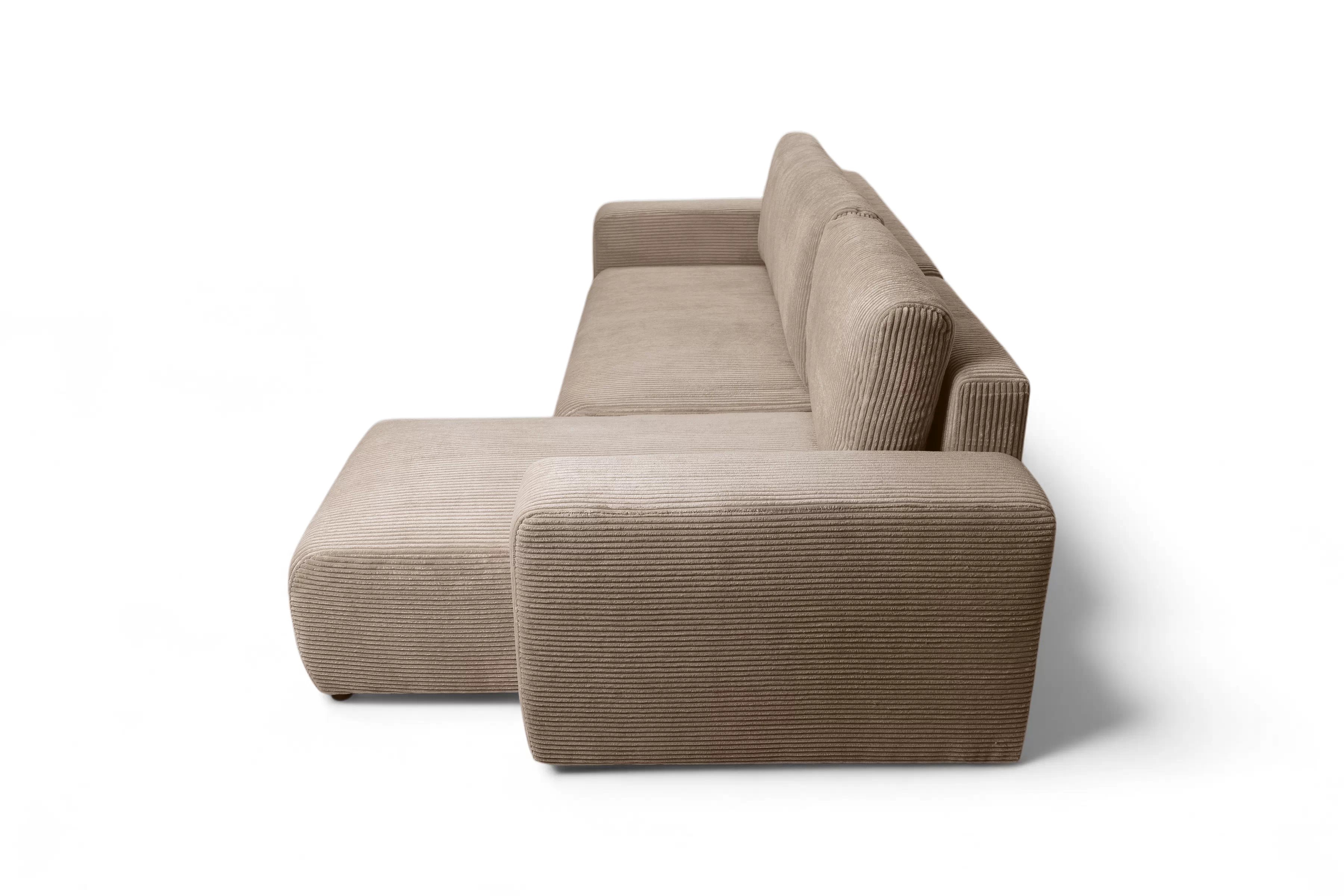 Rozkládací rohová sedací souprava Avia Mini - hnědá Lincoln 17 Rohová sedací souprava Avia Mini rozkládací uniwersalny prawo/levá - hnědá manšestr Lincoln 17