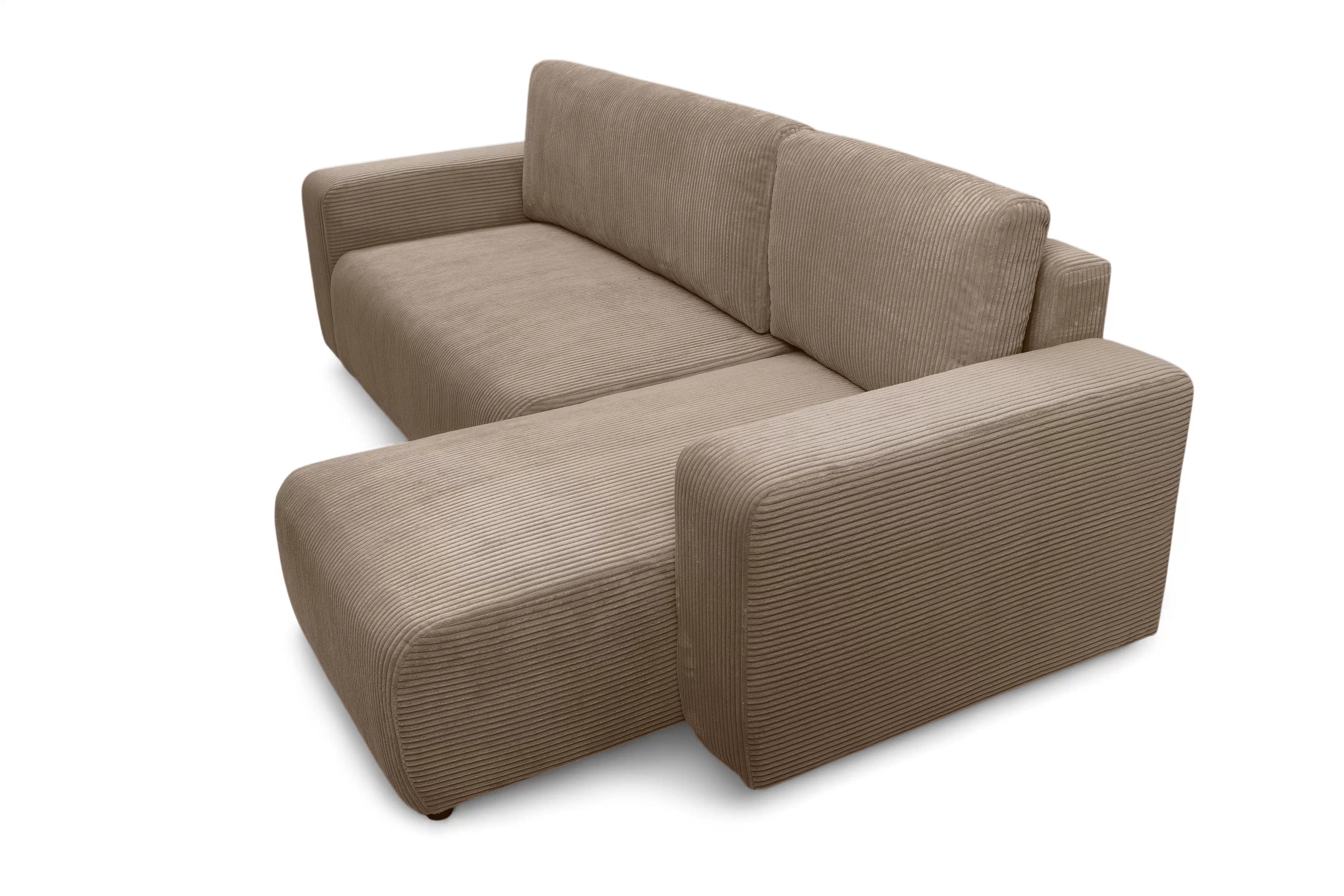 Rozkládací rohová sedací souprava Avia Mini - hnědá Lincoln 17 Rohová sedací souprava Avia Mini rozkládací uniwersalny prawo/levá - hnědá manšestr Lincoln 17