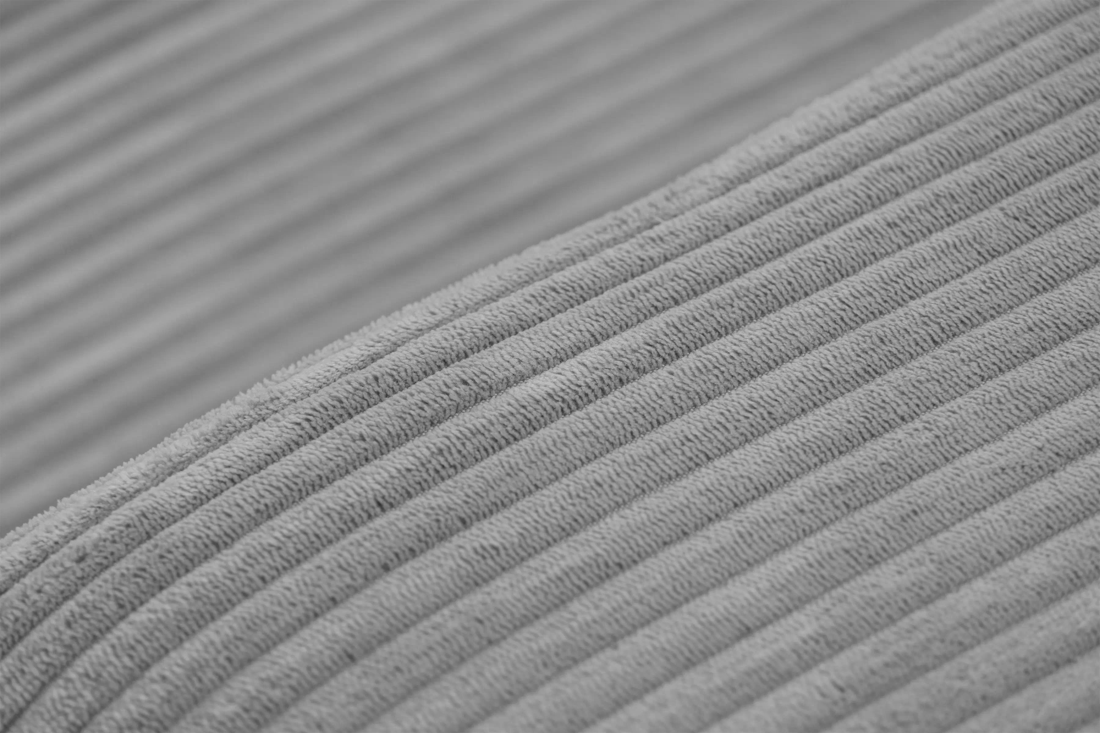 Rozkládací rohová sedací souprava Avia Mini - šedá Lincoln 86 Rohová sedací souprava Avia Mini rozkládací uniwersalny prawo/levá - šedá manšestr Lincoln 86